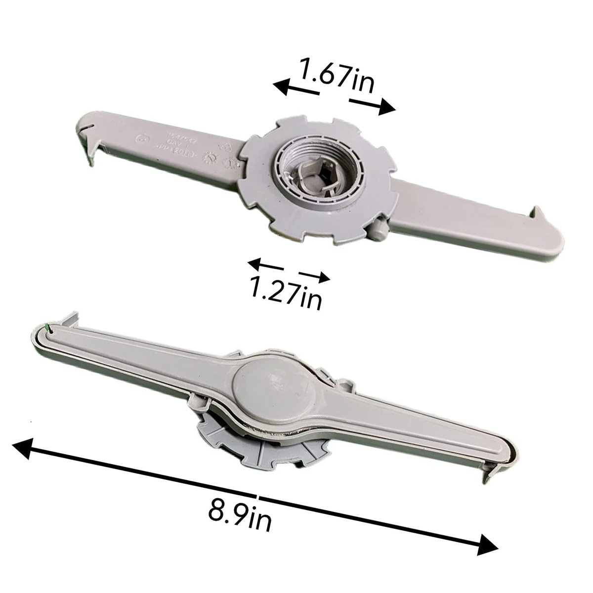 154754502 Upper Spray Arm Assembly Compatible with Frigidaire Crosley Kenmore Kelvinator, Replaces 5304506516 AP6036336 154478201 154698901