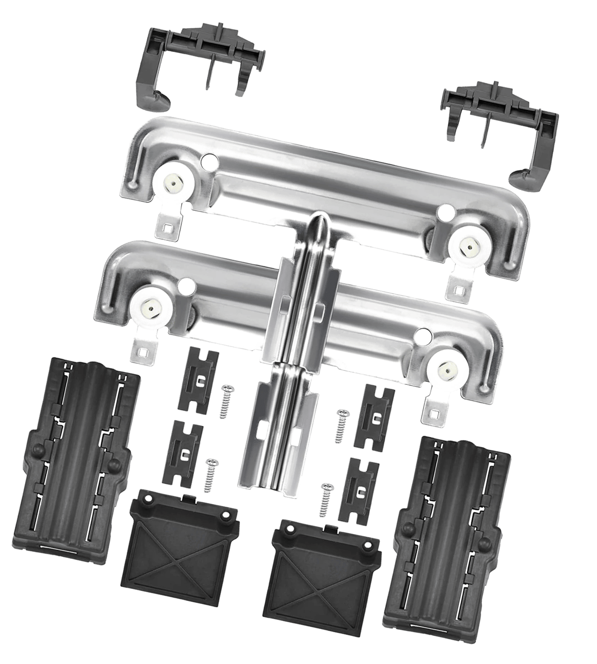 W10712395 Dishwasher Upper Rack Adjuster Kit Compatible with Whirlpool KitchenAid Kenmore, Replaces AP5957560 W10350375 W10250159 PS10065979
