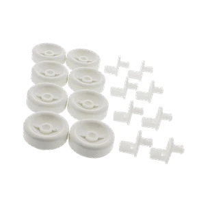 WD35X21038 Dishwasher Lower Rack Wheel Kit Compatible with GE Hotpoint Kenmore, Replaces AP5986365 WD12X10267 WD12X10074 PS11726733