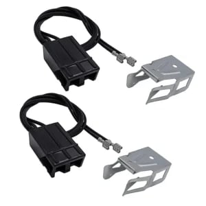 WB2X8228 Surface Burner Receptacle & Wire Kit Compatible with GE Hotpoint Kenmore, Replaces AP2013499 PS242972 WB62X5358
