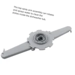 154754502 Upper Spray Arm Assembly Compatible with Frigidaire Crosley Kenmore Kelvinator, Replaces 5304506516 AP6036336 154478201 154698901