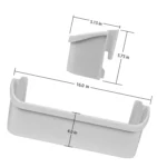 240323001 Refrigerator Bottom Door Bin Compatible with Frigidaire Kenmore Electrolux, Replaces AP2115741 240323007 PS429724 890954