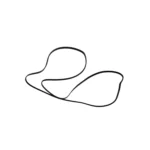 3394652 Dryer Drum Drive Belt Compatible with Whirlpool Kenmore KitchenAid Roper, Replaces AP2946614 345675 4319392 8066064 PS345337