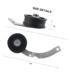 37001287 Dryer Idler Pulley Assembly Compatible with Whirlpool Maytag Amana Admiral Crosley, Replaces WP37001287 AP6008789 PS11741930 500269