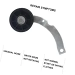 37001287 Dryer Idler Pulley Assembly Compatible with Whirlpool Maytag Amana Admiral Crosley, Replaces WP37001287 AP6008789 PS11741930 500269