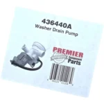 436440 Washer Drain Pump Motor Assembly Compatible with Bosch Thermador Gaggenau, Replaces 00436440 00674704 00703146 AP3764202 PS3464593