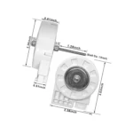 DA31-00146H Evaporator Fan Motor Compatible with Samsung Refrigerators, Replaces AP4444609 DA31-00146C PS4138377 2030147