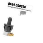 DA3400066C Refrigerator Door Interlock Switch Compatible with Samsung, Replaces AP5306252 2705488 PS4138763 EAP4138763