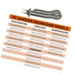 DD47-00008A Dishwasher Heating Element Compatible with Samsung DW80F600 DW80J3020 DW80K5050 DW80R5060, Replaces AP5800363 3447465 PS8764501