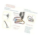 EAU65058313 Condenser Fan Motor Compatible with LG Kenmore, Replaces EAU63103001 AP7178307 PS16662420