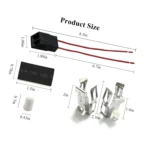 ERR117 Range Burner Receptacle Kit Compatible with Whirlpool Kenmore Frigidaire Maytag, Replaces 330031 5303935058 814399 AP3075808 WB17X210