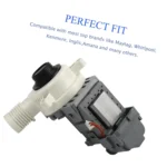 W10276397 Drain Pump Assembly Compatible with Whirlpool Maytag Kenmore, Replaces WPW10276397 AP6018417 1874334 PS11751719