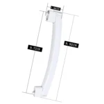 WB06X10943 Microwave Handle Support Compatible with GE Hotpoint, Replaces AP5790057 PS8753758 3025054