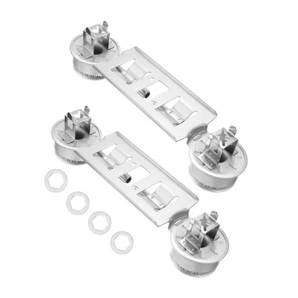 WB16K10026 Double Burner Assembly Compatible with GE Hotpoint Kenmore, Replaces AP2633210 WB29K17 868697 WB16K10003
