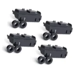 WD28X27241 Dishwasher Rack Carrier and Roller Kit Compatible with GE Hotpoint Haier, Replaces WD12X10438 WD12X10439 WD12X10446 WD12X28078 AP6990367