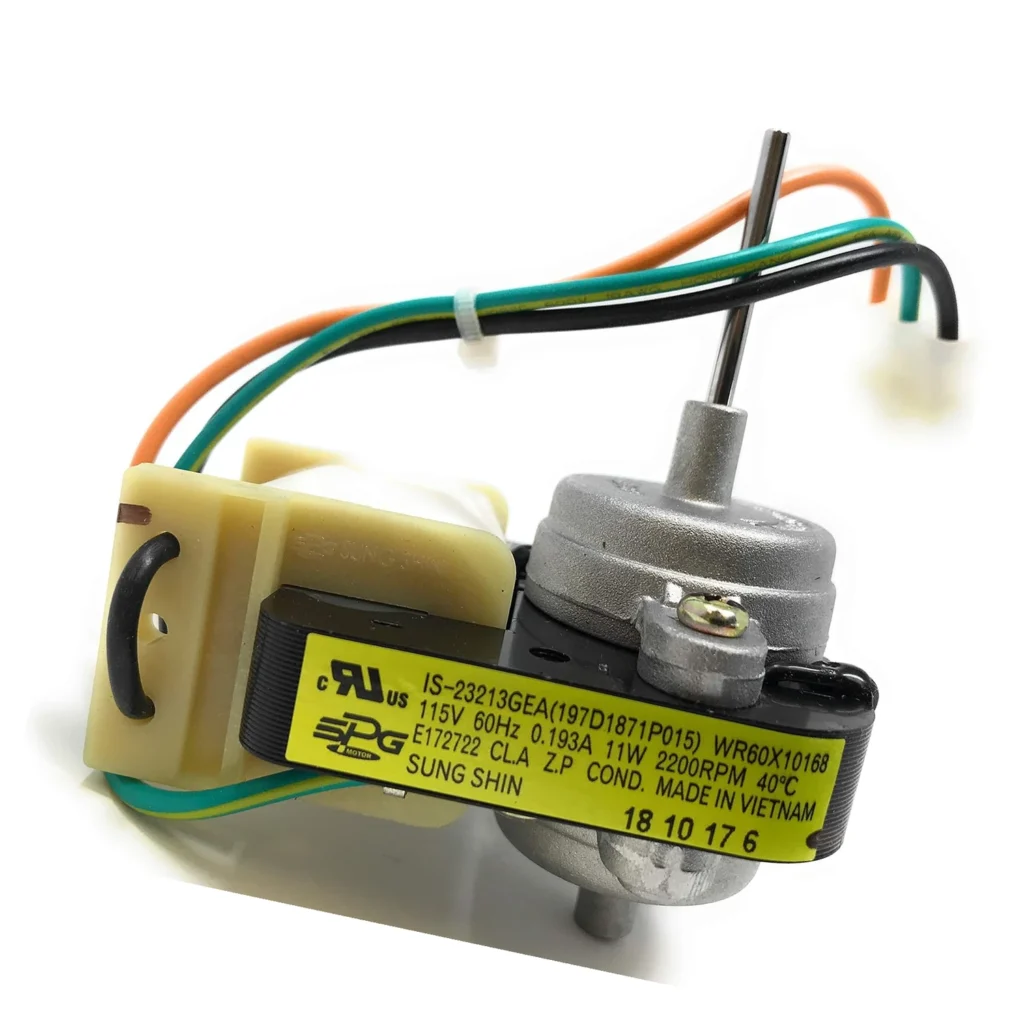 WR60X10168 WR60X10168 Condenser Fan Motor Compatible with GE Hotpoint Kenmore RCA, Replaces AP3855309 WR60X10028 WR60X10153 PS967022
