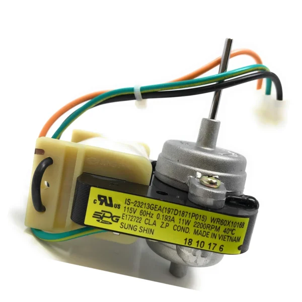 WR60X10168 Condenser Fan Motor Compatible with GE Hotpoint Kenmore RCA, Replaces AP3855309 WR60X10028 WR60X10153 PS967022